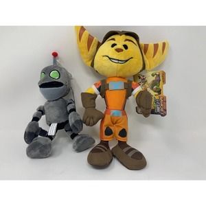 Ratchet & Clank All 4 One Plush Set Playstation NWT New With Tags